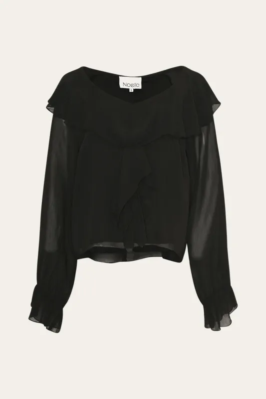 Leiana Blouse Black sold by Noella Fashion