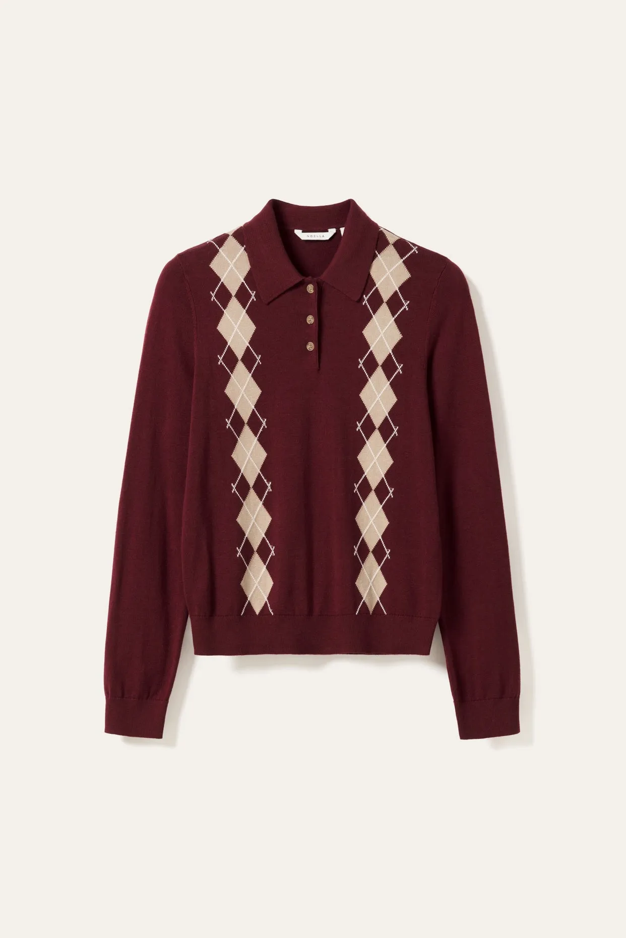 N-Maxine Knit Dasha Winetasting Check sold by Noella Fashion