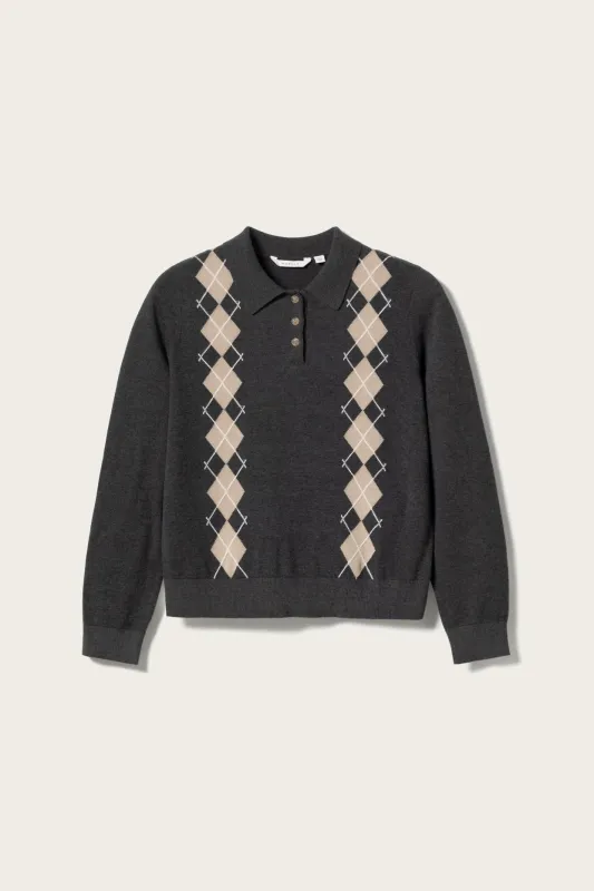 N-Maxine Knit Dasha Grey Check sold by Noella Fashion