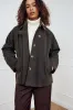 Lupita Wax Jacket Military Green sold by Noella Fashion