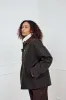Lupita Wax Jacket Military Green sold by Noella Fashion