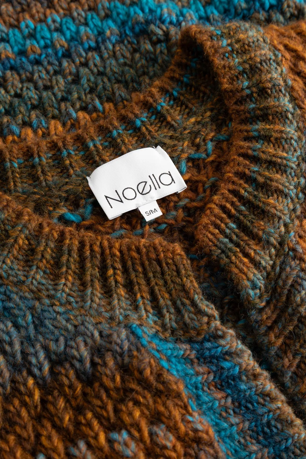 Kae Knit Cardigan Turqouise Brown Mix sold by Noella Fashion product image thumbnail 2