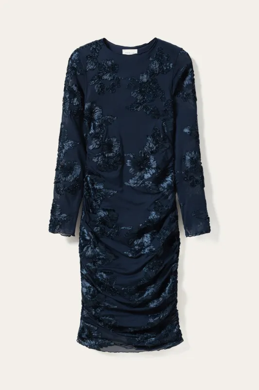 Lavinia L/S Dress Navy sold by Noella Fashion