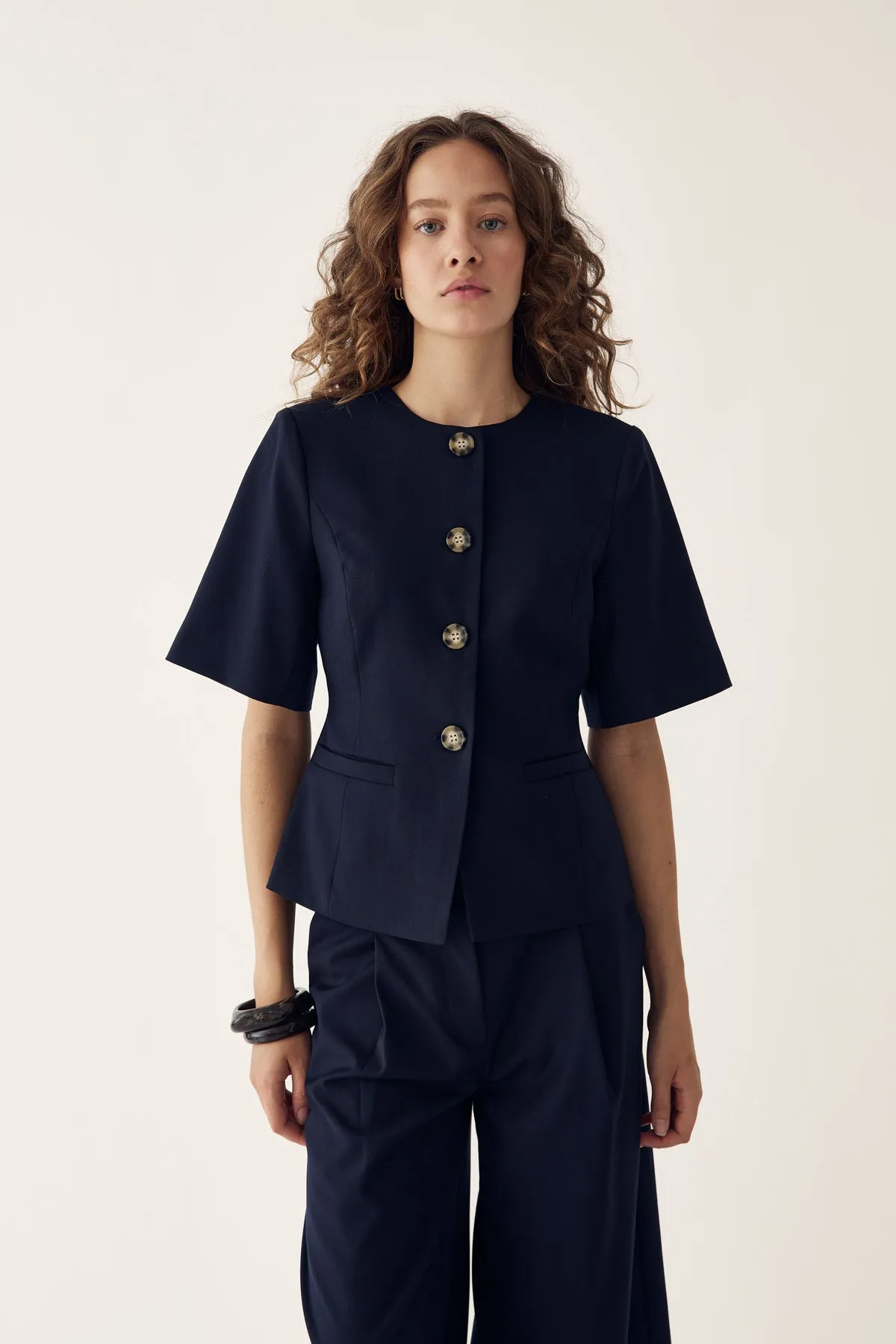 Kasaundra Blazer Navy sold by Noella Fashion product image thumbnail 3