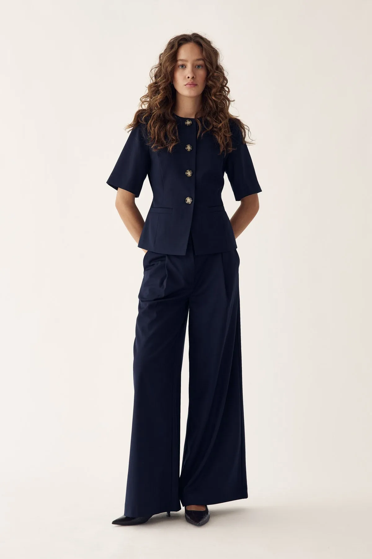 Kasaundra Blazer Navy sold by Noella Fashion product image thumbnail 2