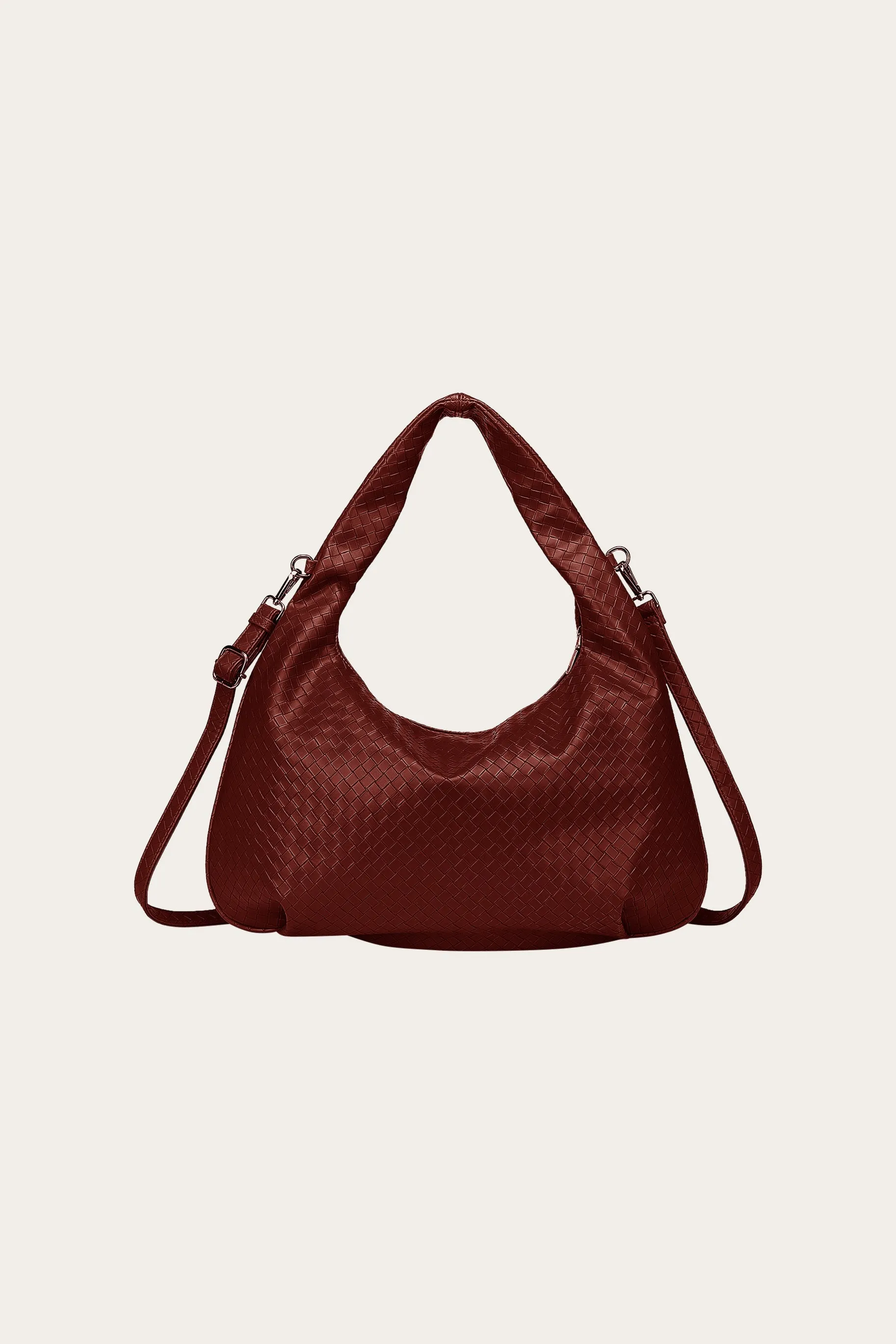 Peony Hobo Bag Dark Red sold by Noella Fashion product image thumbnail 3