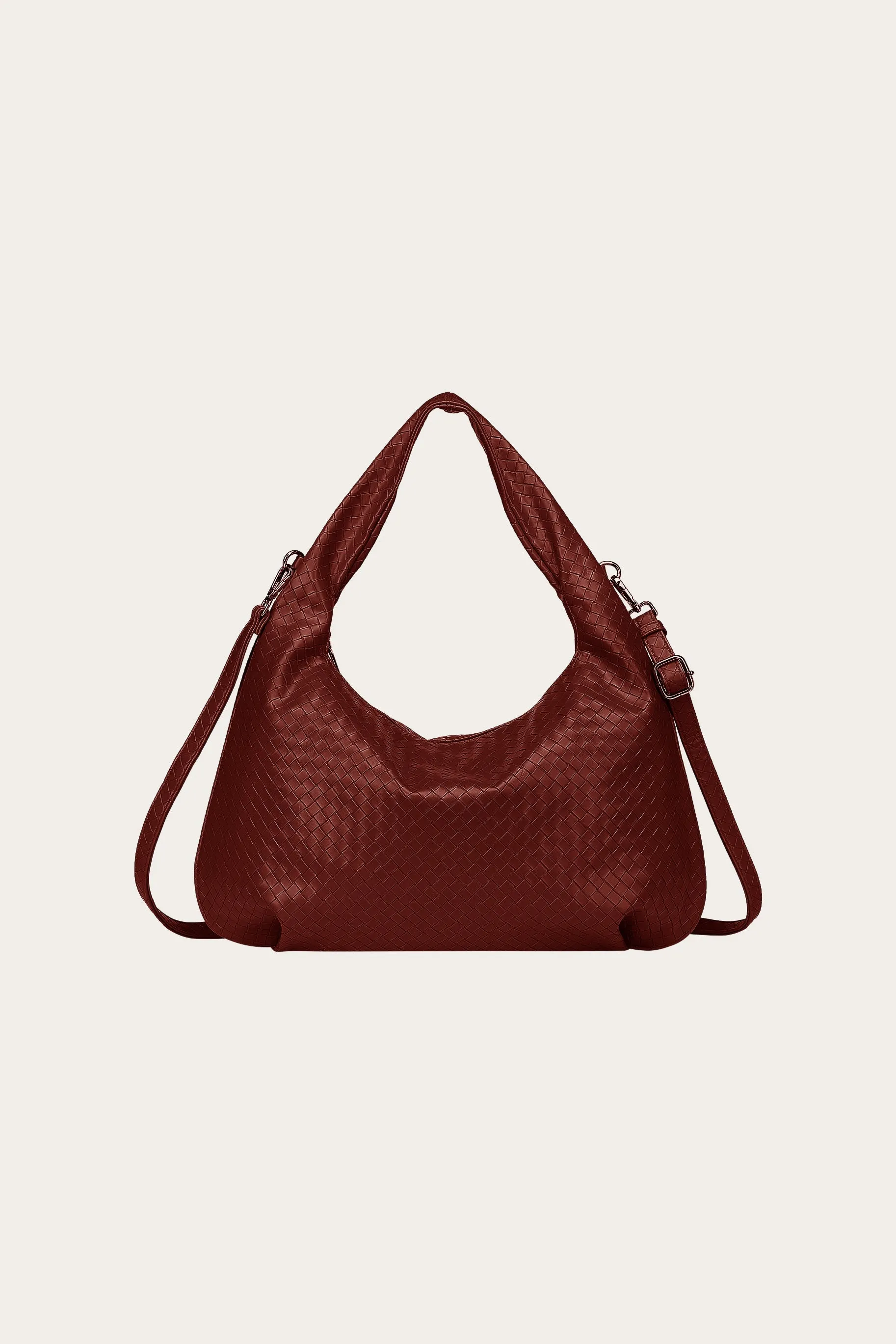 Peony Hobo Bag Dark Red sold by Noella Fashion