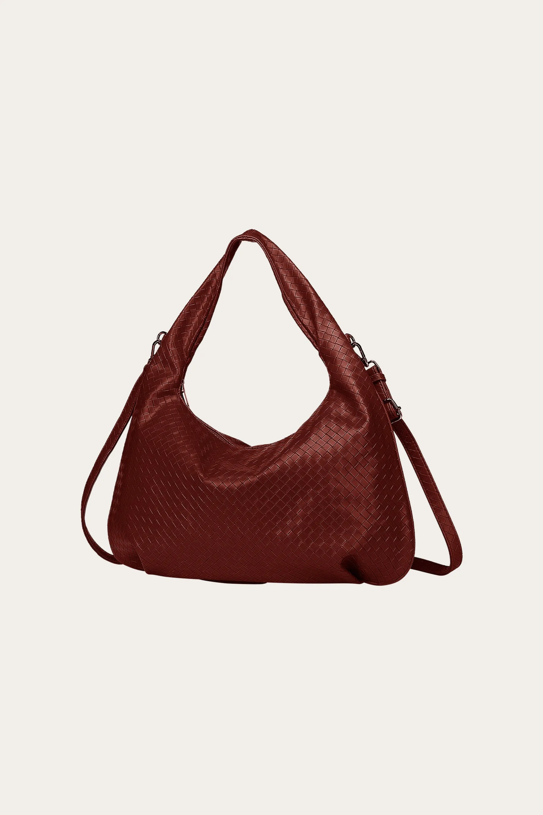 Peony Hobo Bag Dark Red sold by Noella Fashion product image thumbnail 2