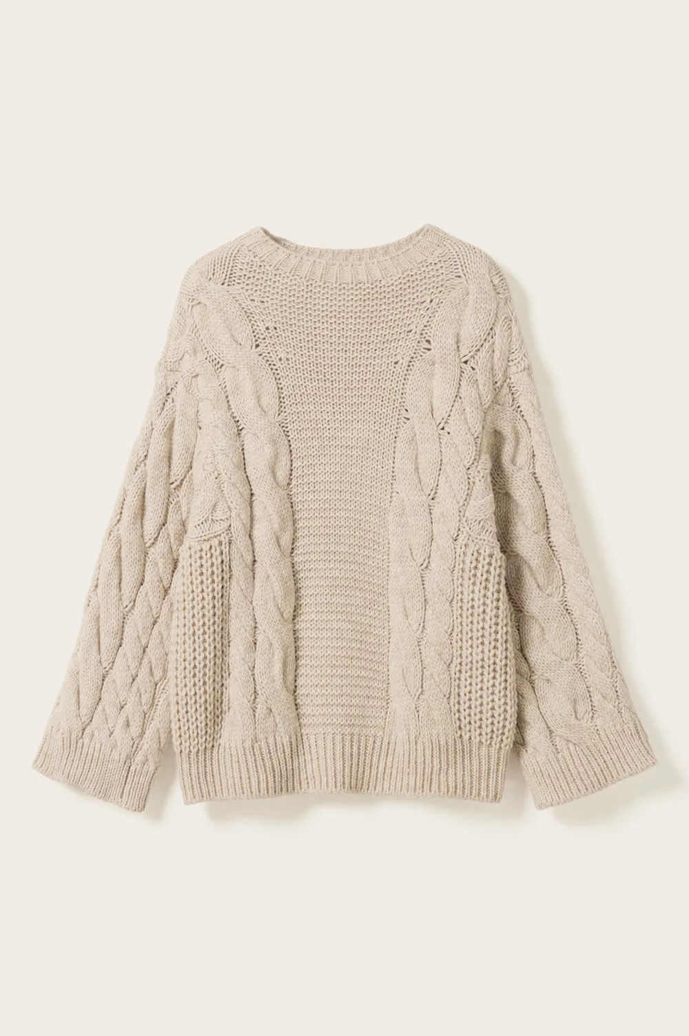 Lisbeth Knit Oatmeal sold by Noella Fashion product image thumbnail 3