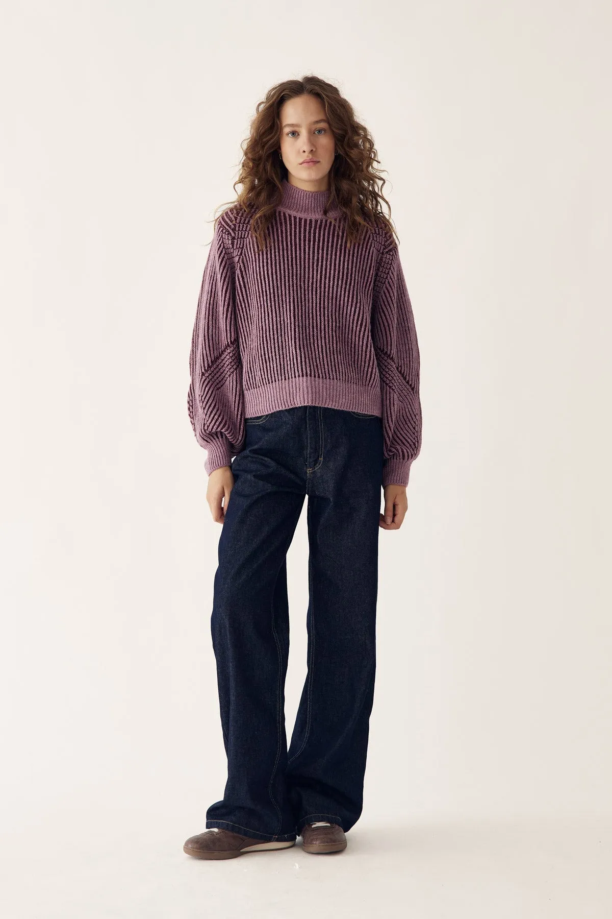 Lassie Knit Burgundy Rose sold by Noella Fashion product image thumbnail 5