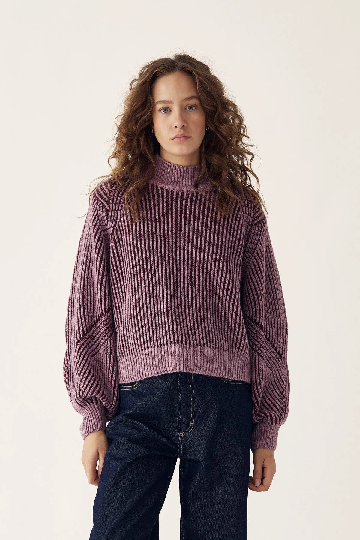 Lassie Knit Burgundy Rose sold by Noella Fashion product image thumbnail 2