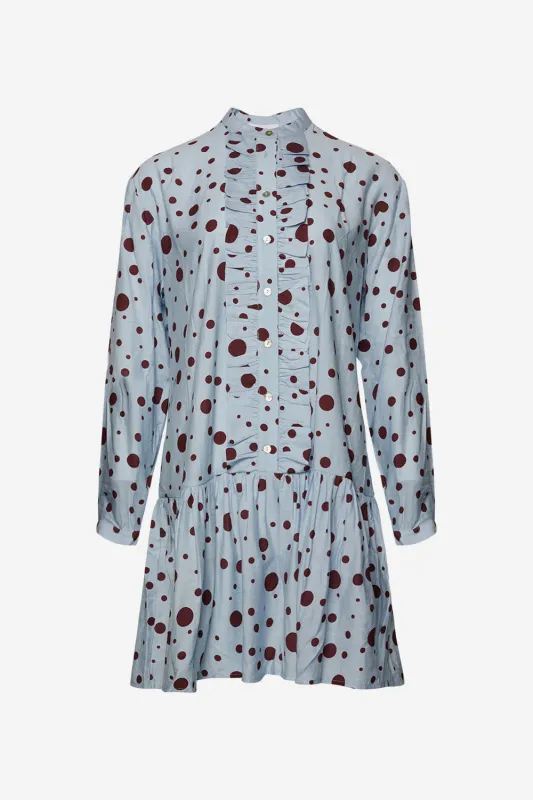 Nia Frill Dress Light Blue sold by Noella Fashion