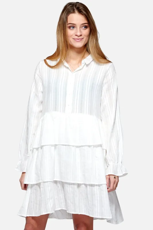 Baja Dress Cotton Broderie White sold by Noella Fashion