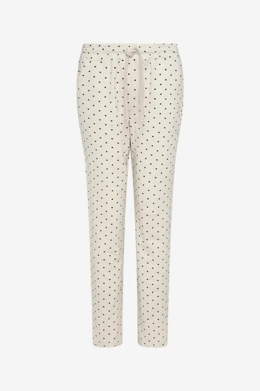 Johanne Sweatpants Offwhite/black Dot sold by Noella Fashion