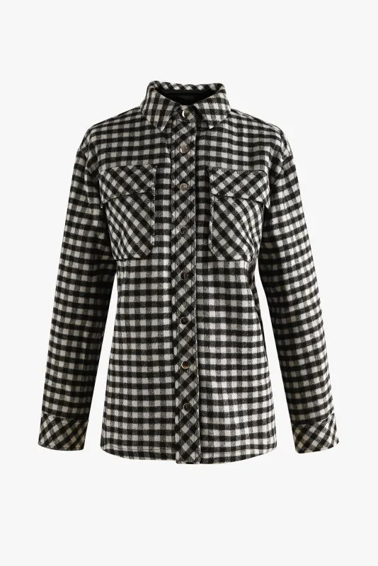 Saint Jacket Wool Black/white Checks sold by Noella Fashion