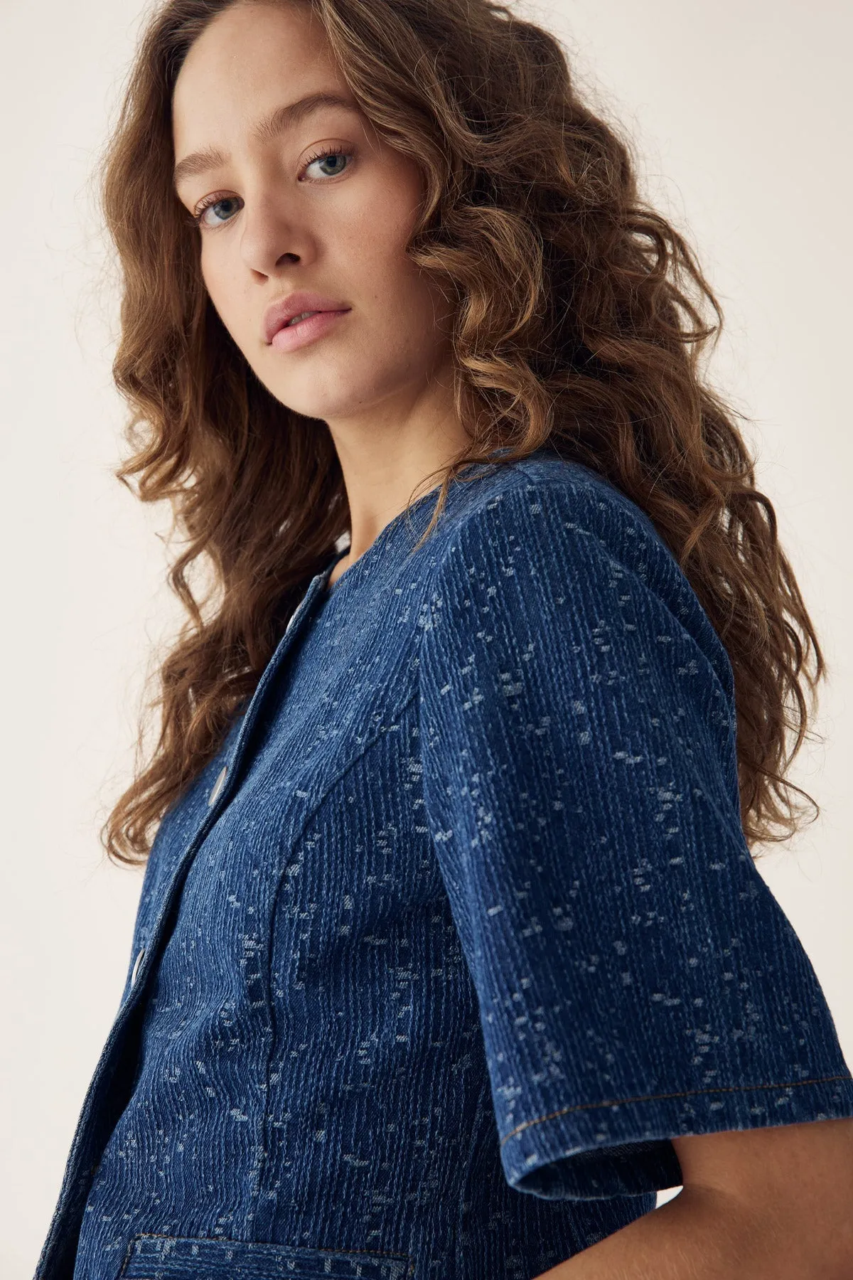 Kasaundra Blazer Blue Wash sold by Noella Fashion product image thumbnail 5