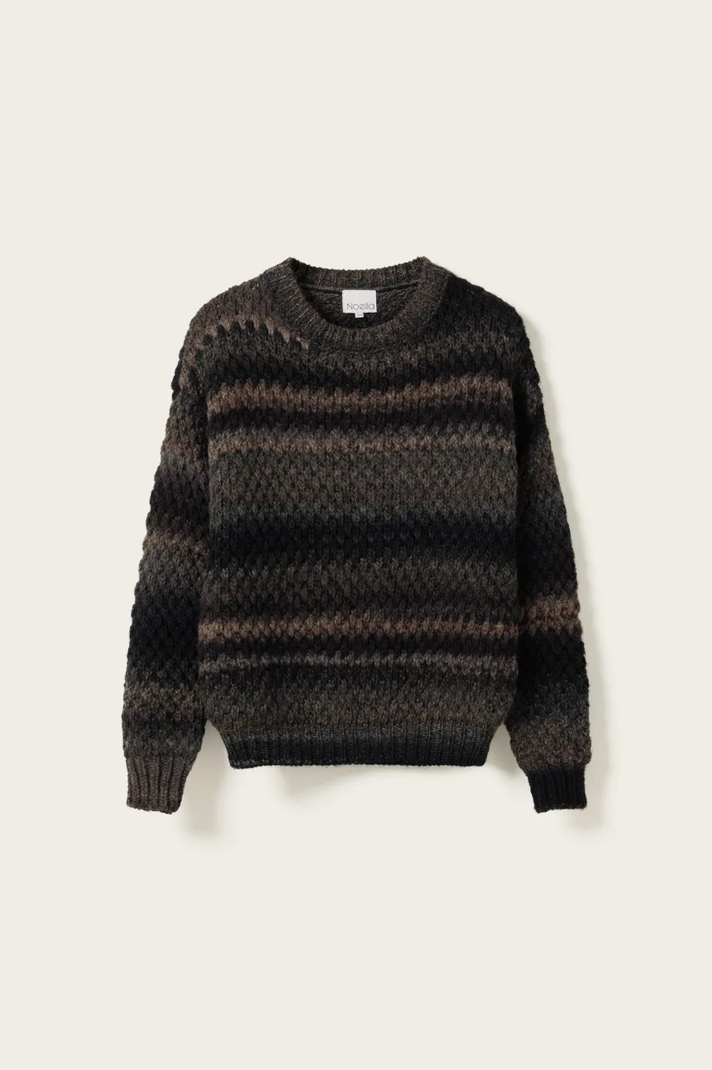 Gio Knit Sweater Brown Grey Mix sold by Noella Fashion product image thumbnail 5
