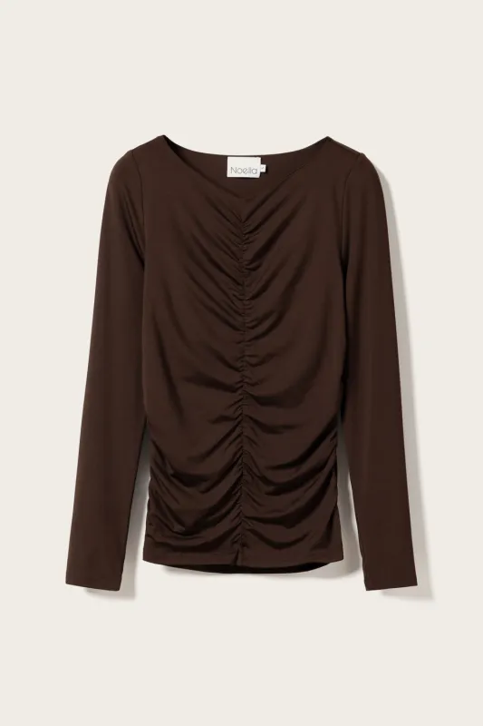 Luanna Top Chocolate sold by Noella Fashion