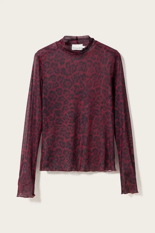 Libi Top Chinara Red Print sold by Noella Fashion