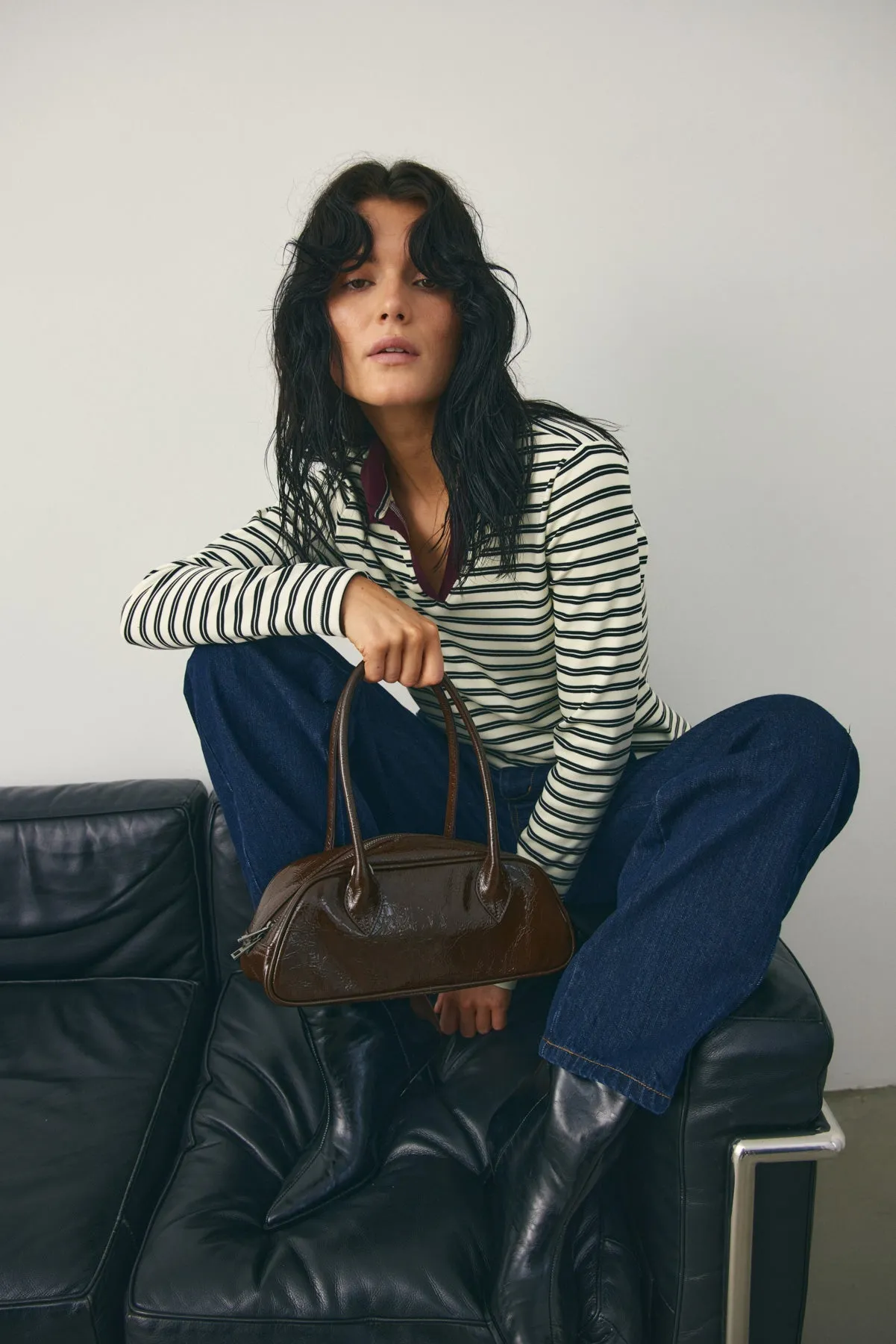 Luane Top Caryll Black Stripe sold by Noella Fashion product image thumbnail 2