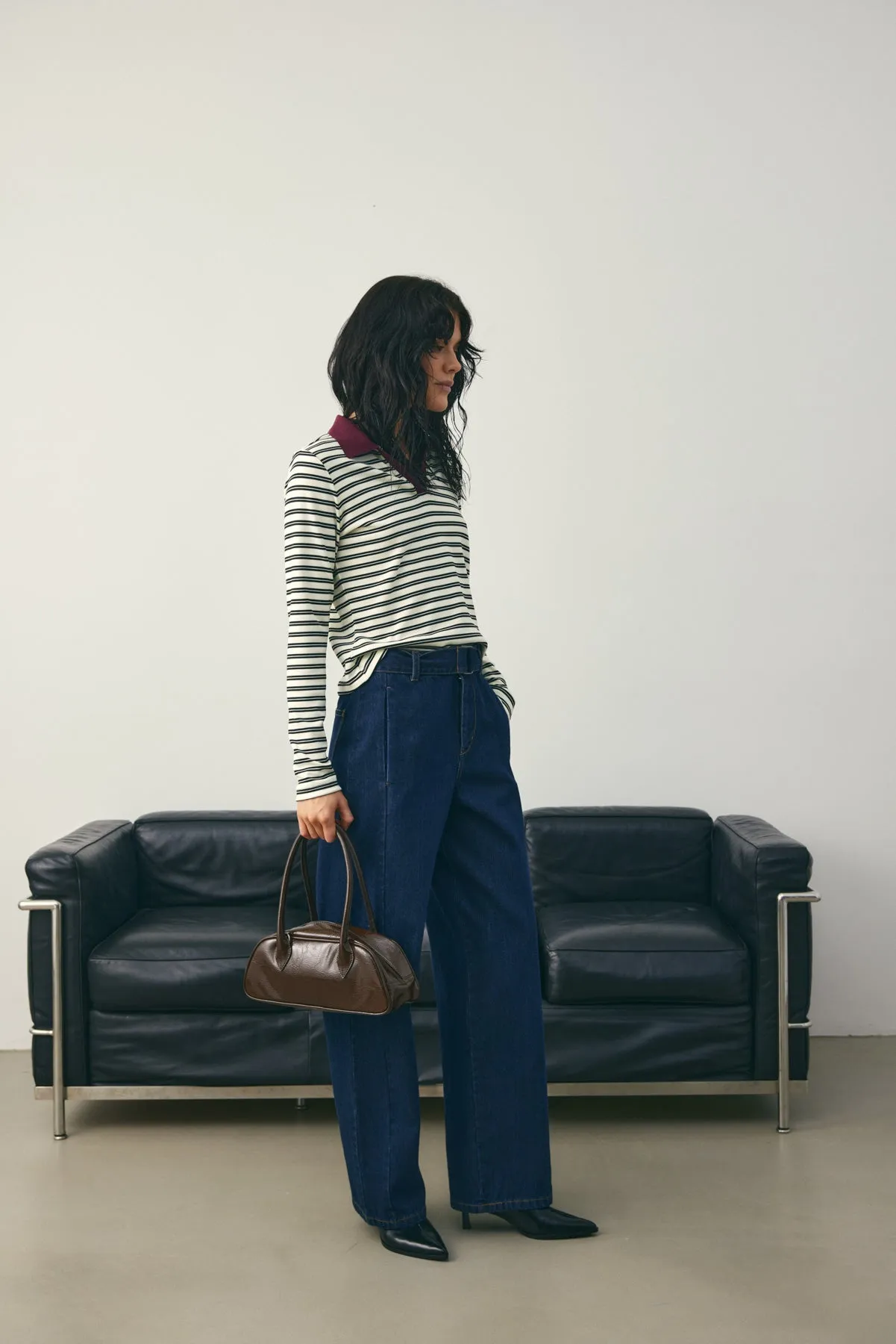 Luane Top Caryll Black Stripe sold by Noella Fashion product image thumbnail 4