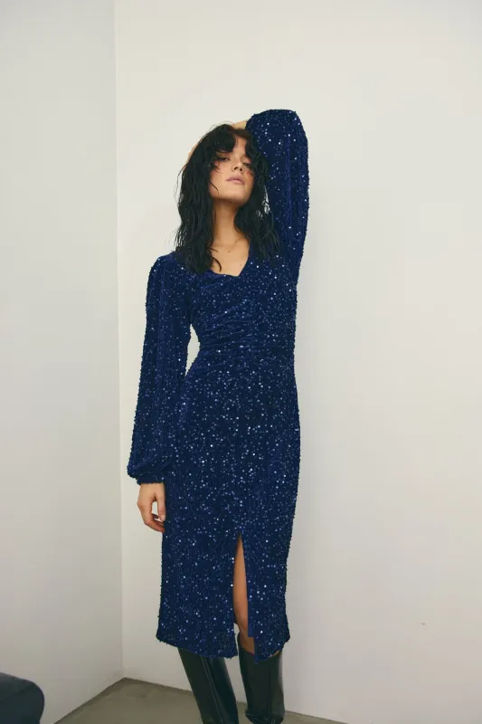 Teagan LG Dress Navy Blue sold by Noella Fashion