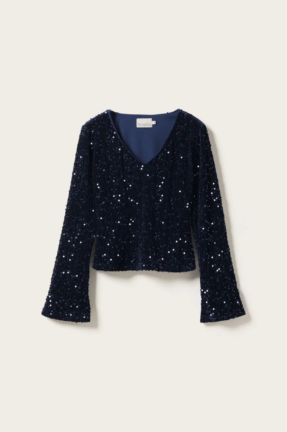 Lucille Top Navy Blue sold by Noella Fashion