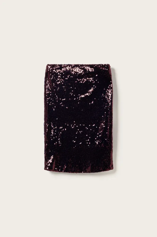 Kayden Long Skirt Winetasting sold by Noella Fashion