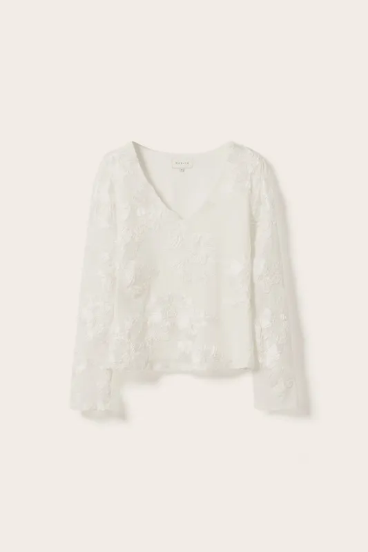 Lucille Top White sold by Noella Fashion