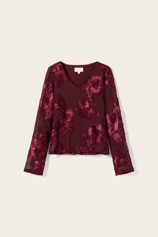 Lucille Top Winetasting sold by Noella Fashion