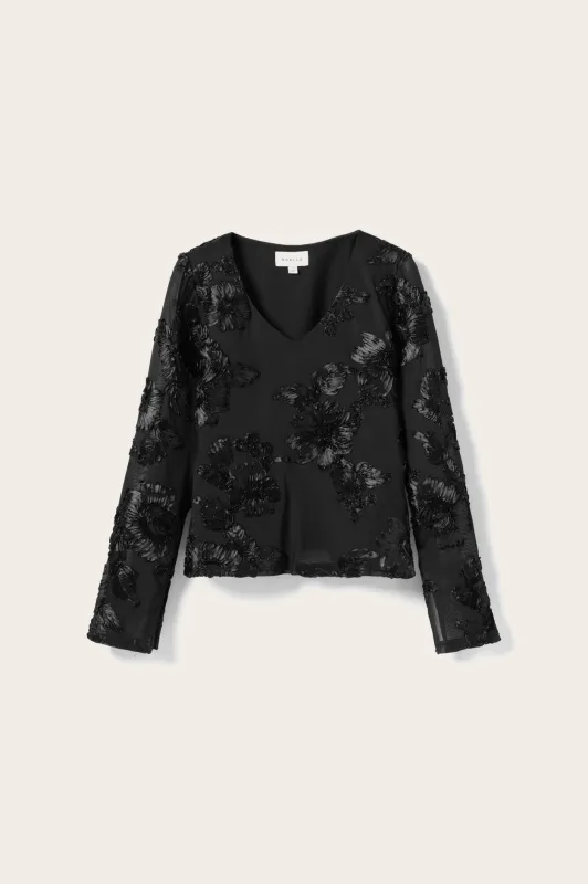 Lucille Top Black sold by Noella Fashion