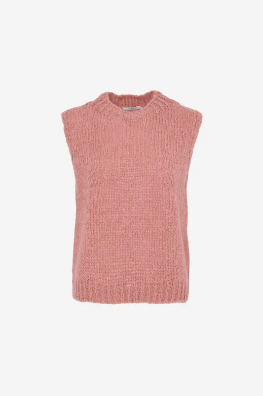 Kala Knit Vest Old Rose sold by Noella Fashion