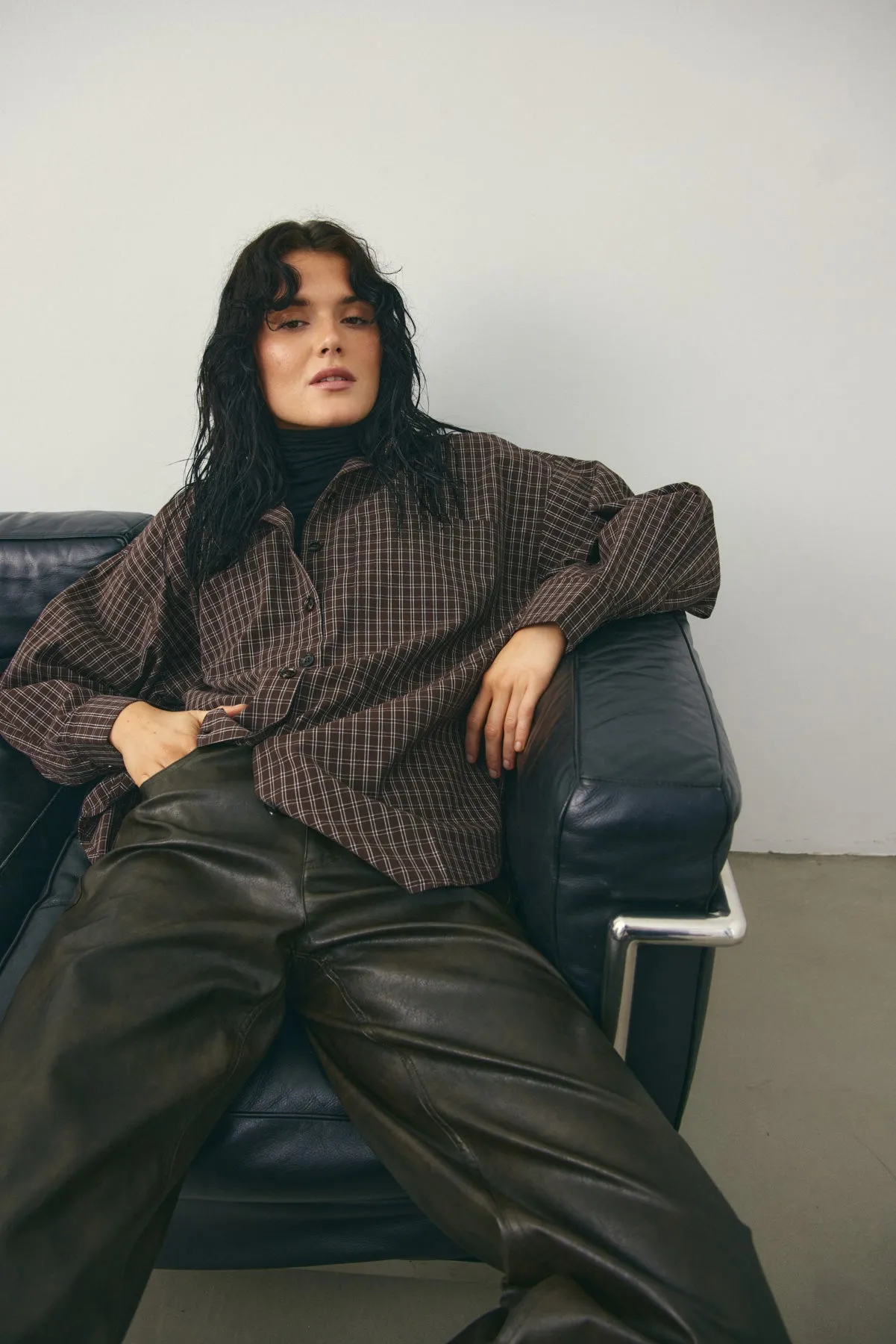 Lisa Shirt Cari Brown Check sold by Noella Fashion product image thumbnail 3