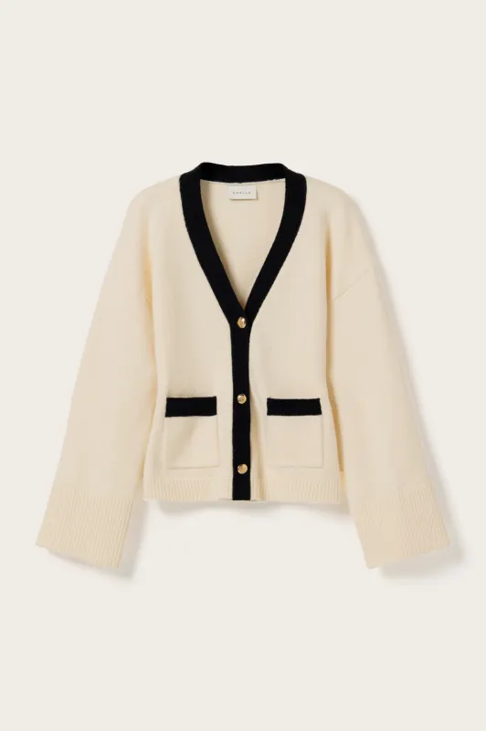 N-Lenyxette Knit Cardigan White sold by Noella Fashion