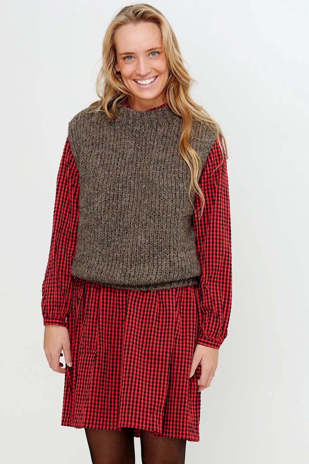 Kala Knit Vest Nature Brown sold by Noella Fashion product image thumbnail 3