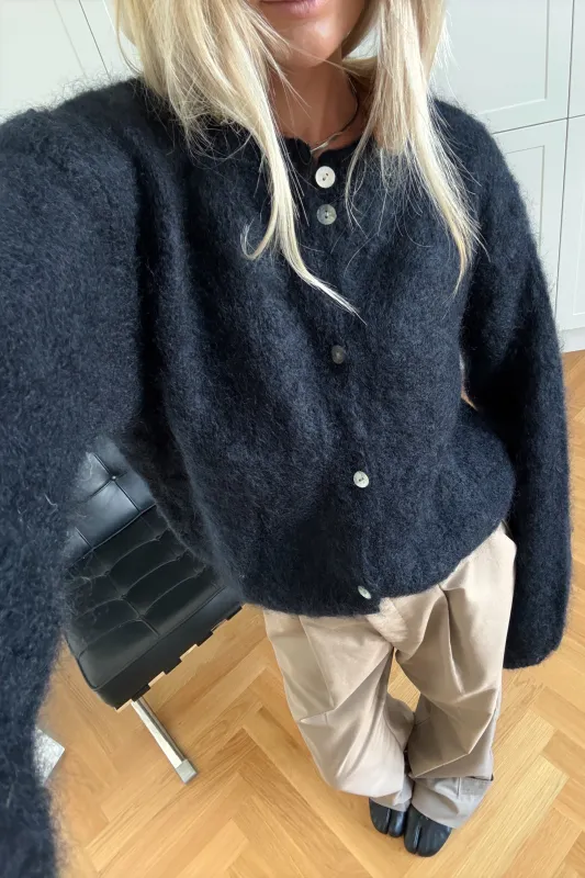 N-Kae Mohair Cardigan Navy sold by Noella Fashion