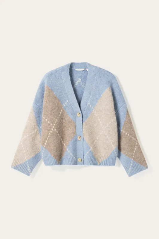 N-Laiana Knit Cardigan Sky Blue Mix made by Noella Fashion