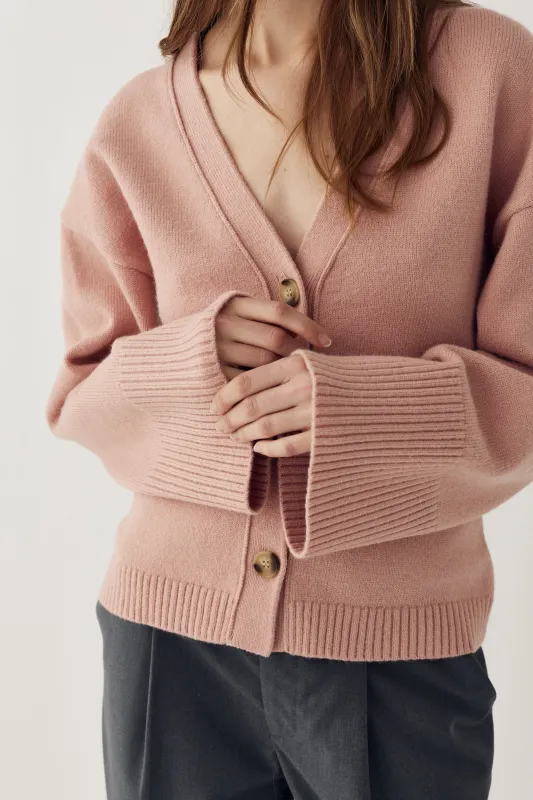 Lenyx Knit Cardigan Blush Pink made by Noella Fashion