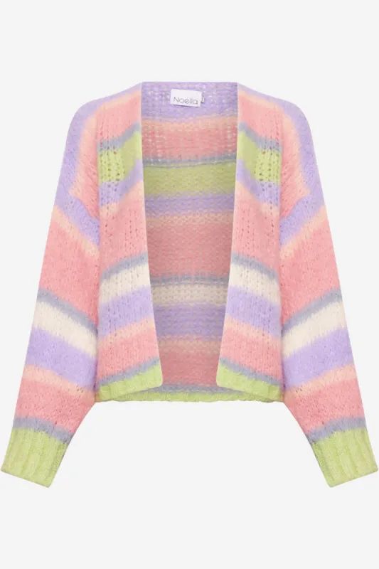 Rona Ella Knit Cardigan Soft Pastel Mix sold by Noella Fashion