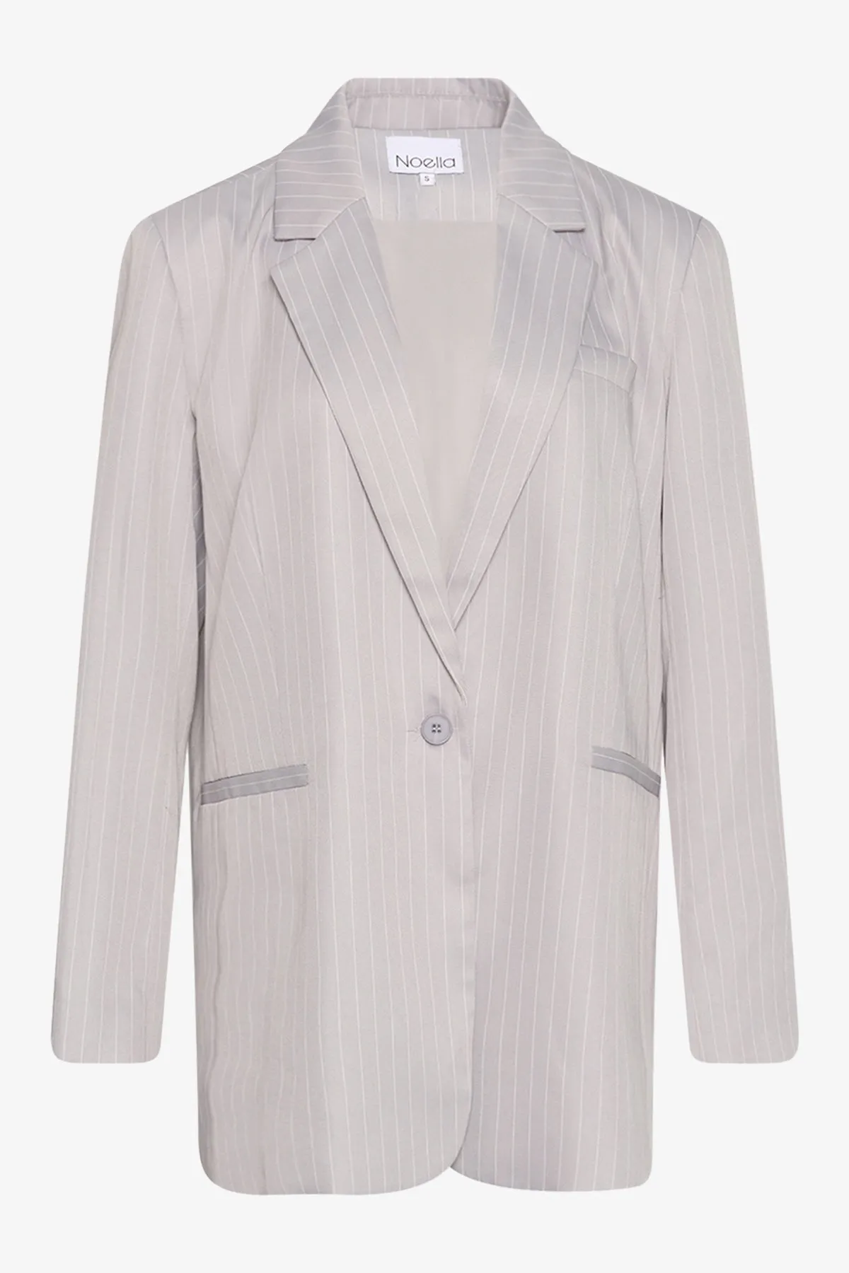 Bossy Blazer Pinstripe Grey Pinstripe sold by Noella Fashion product image thumbnail 2