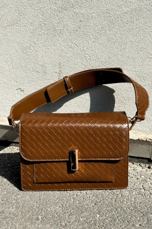 Adele Braided Bag Mid Brown sold by Noella Fashion