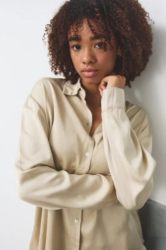 Katana Shirt Cashmere Beige sold by Noella Fashion