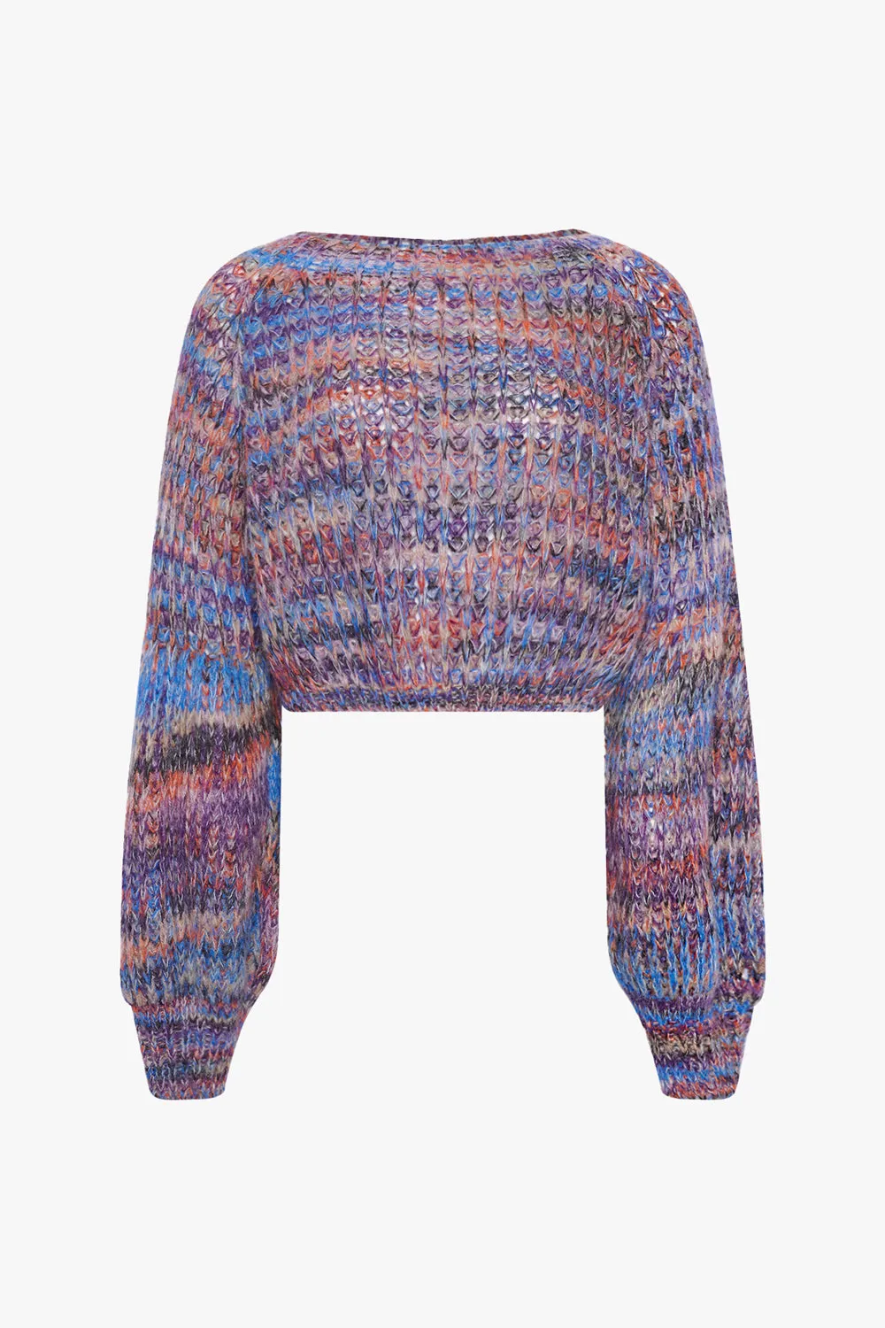 Liana Cropped Knit Blue Combo sold by Noella Fashion product image thumbnail 2