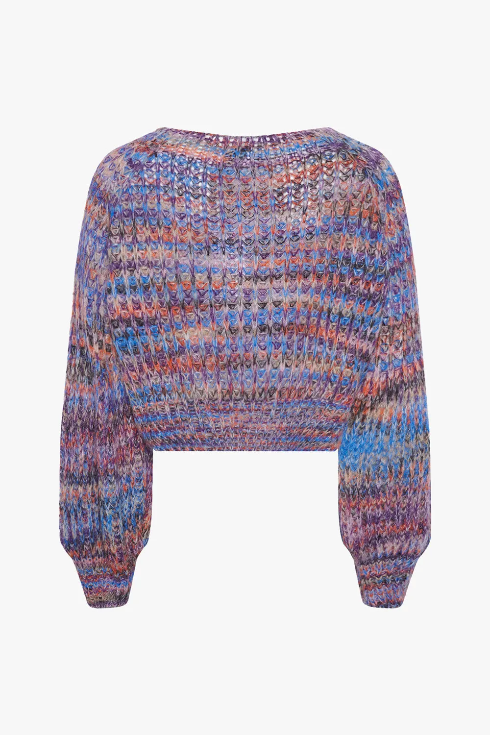 Liana Cropped Knit Blue Combo sold by Noella Fashion product image thumbnail 3