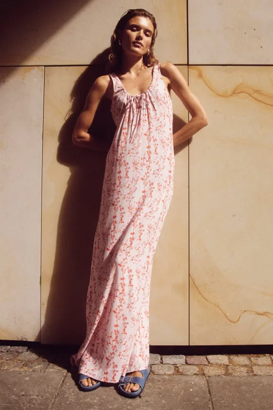 Sofia Dress Rose/Red Flower sold by Noella Fashion