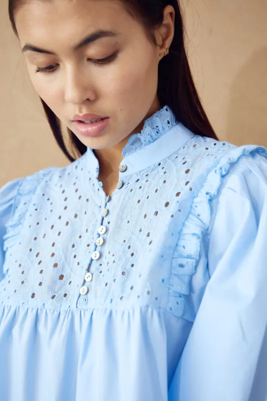 Jaelynn Blouse Light Blue sold by Noella Fashion
