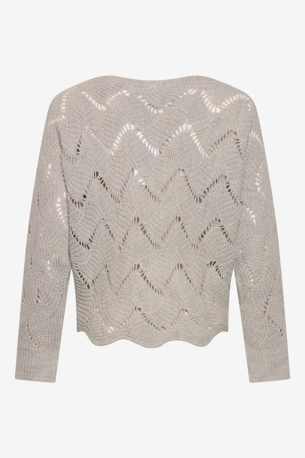 Taffy Knit Sweater Grey melange sold by Noella Fashion product image thumbnail 3