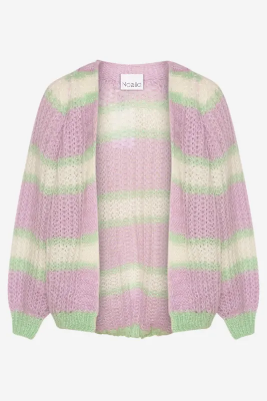 Vera Knit Cardigan Lilac/White/Mint sold by Noella Fashion