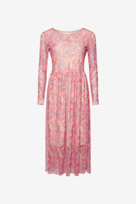 Lola Dress Mesh Pink Flower sold by Noella Fashion