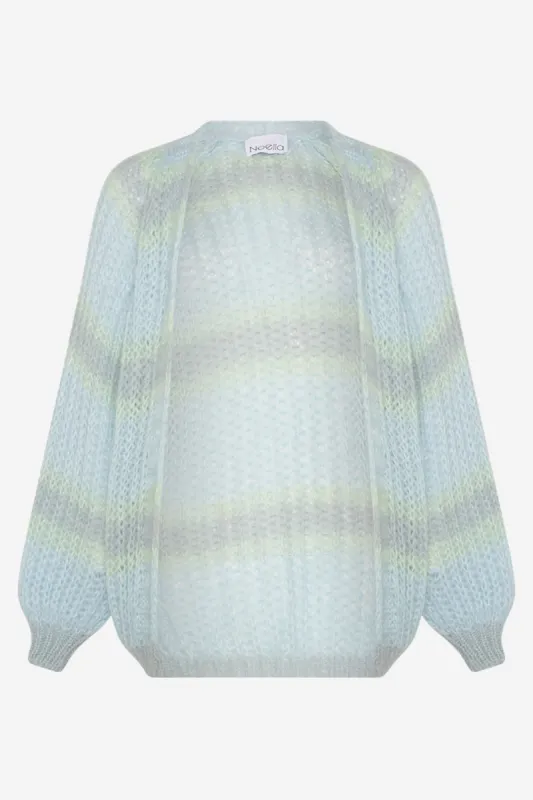 Vera Knit Cardigan Light Blue/Blue/Mint Mix sold by Noella Fashion